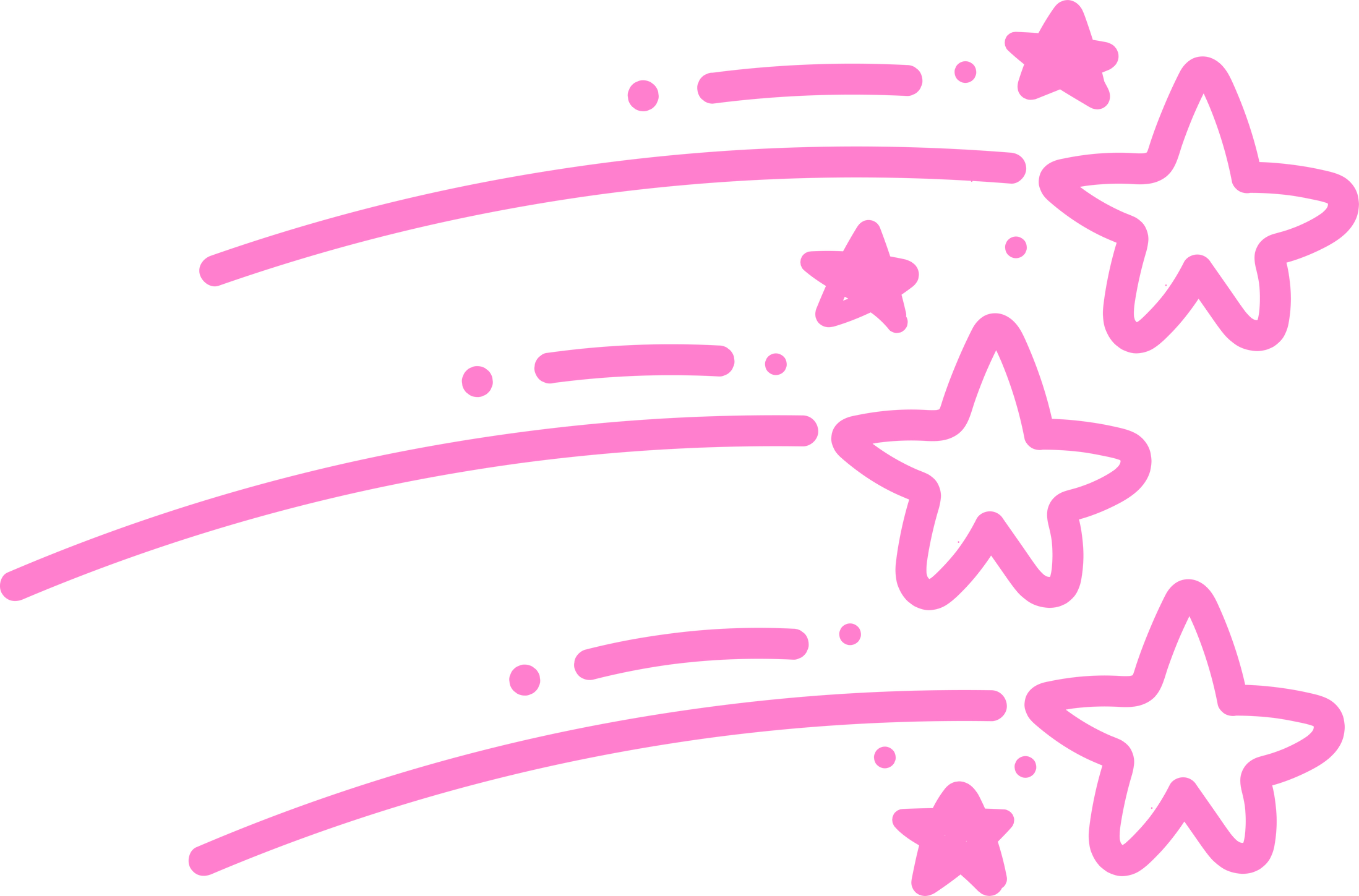 Cute Pink Star Illustration